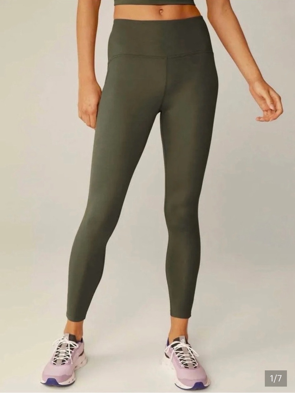 Beyond yoga powerbeyond midi legging Small Moder Olive